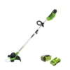 Greenworks Coupe-bordures 40v 30cm+ Batterie 2ah +chargeur 2 Greenworks Coupe-bordures 40v 30cm+ Batterie 2ah +chargeur -Seve Nature Soldes Boutique 1055087 001