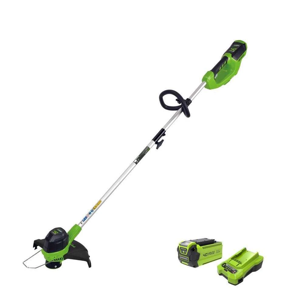Greenworks Coupe-bordures 40v 30cm+ Batterie 2ah +chargeur 3 Greenworks Coupe-bordures 40v 30cm+ Batterie 2ah +chargeur