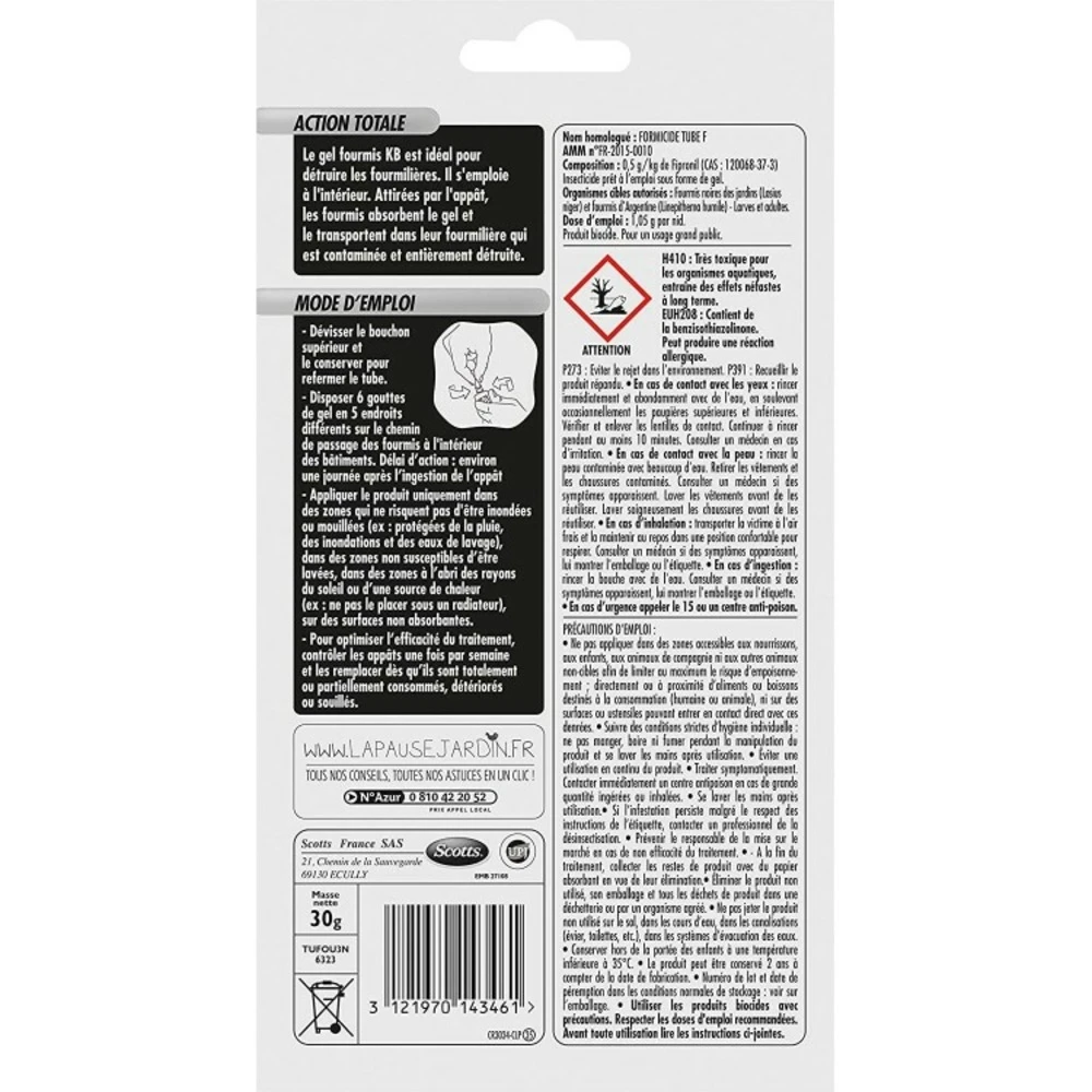 Anti Fourmis Lot De 2 Tubes Gel - 30 G 4 Anti Fourmis Lot De 2 Tubes Gel - 30 G – Image 2