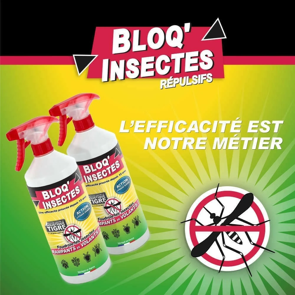 Bloq'insect Barrage Aux Insectes Lot De 2l | Pulvérisateur Anti Insecte Intérieur Extérieur | élimine Moustiques,fourmis,mouches 4 Bloq'insect Barrage Aux Insectes Lot De 2l | Pulvérisateur Anti Insecte Intérieur Extérieur | élimine Moustiques,fourmis,mouches – Image 2