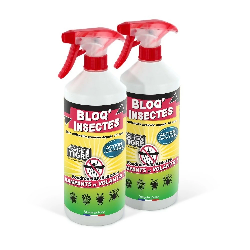 Bloq'insect Barrage Aux Insectes Lot De 2l | Pulvérisateur Anti Insecte Intérieur Extérieur | élimine Moustiques,fourmis,mouches 3 Bloq'insect Barrage Aux Insectes Lot De 2l | Pulvérisateur Anti Insecte Intérieur Extérieur | élimine Moustiques,fourmis,mouches
