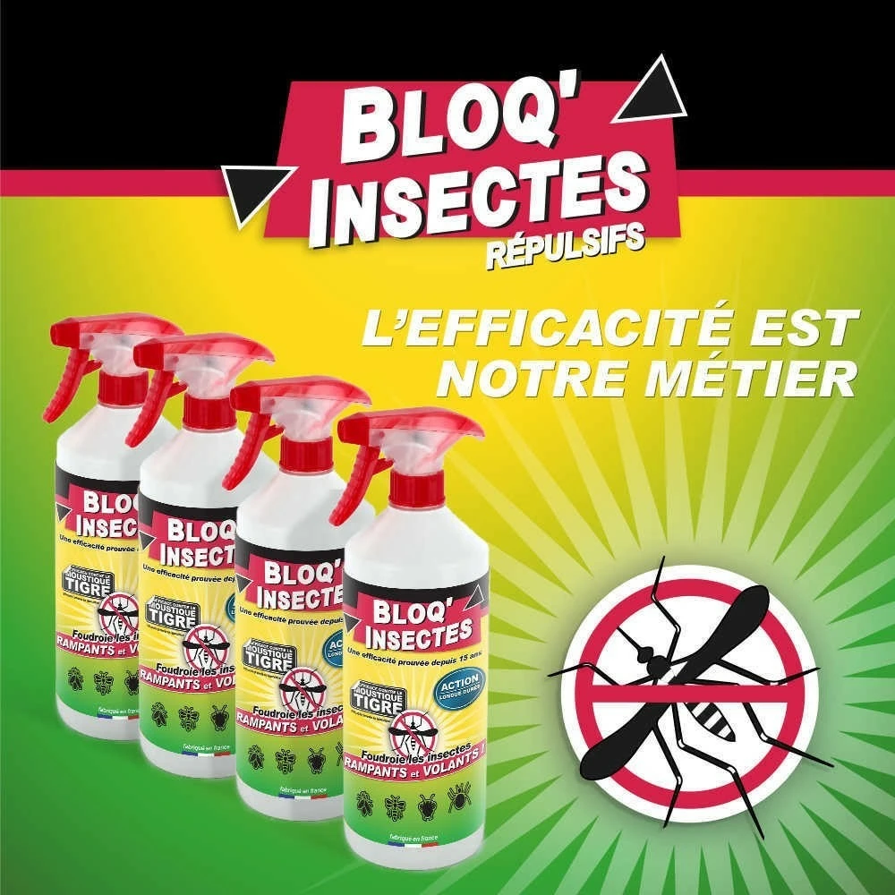 Bloq'insect Barrage Aux Insectes Lot De 4l | Pulvérisateur Anti Insecte Intérieur Extérieur | élimine Moustiques,fourmis,mouches 4 Bloq'insect Barrage Aux Insectes Lot De 4l | Pulvérisateur Anti Insecte Intérieur Extérieur | élimine Moustiques,fourmis,mouches – Image 2