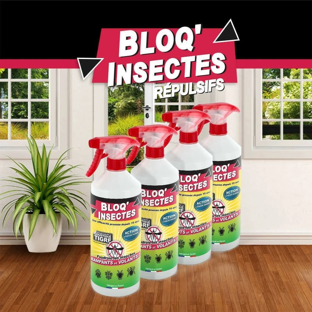 Bloq'insect Barrage Aux Insectes Lot De 4l | Pulvérisateur Anti Insecte Intérieur Extérieur | élimine Moustiques,fourmis,mouches 5 Bloq'insect Barrage Aux Insectes Lot De 4l | Pulvérisateur Anti Insecte Intérieur Extérieur | élimine Moustiques,fourmis,mouches – Image 3