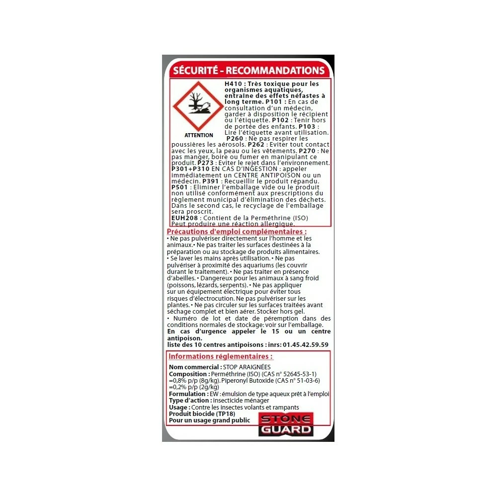 Stop Araignées Lot De 3 X 1l - Pulvérisateurs Anti Araignée Protection Longue Durée - Fabriqué En France 4 Stop Araignées Lot De 3 X 1l - Pulvérisateurs Anti Araignée Protection Longue Durée - Fabriqué En France – Image 2