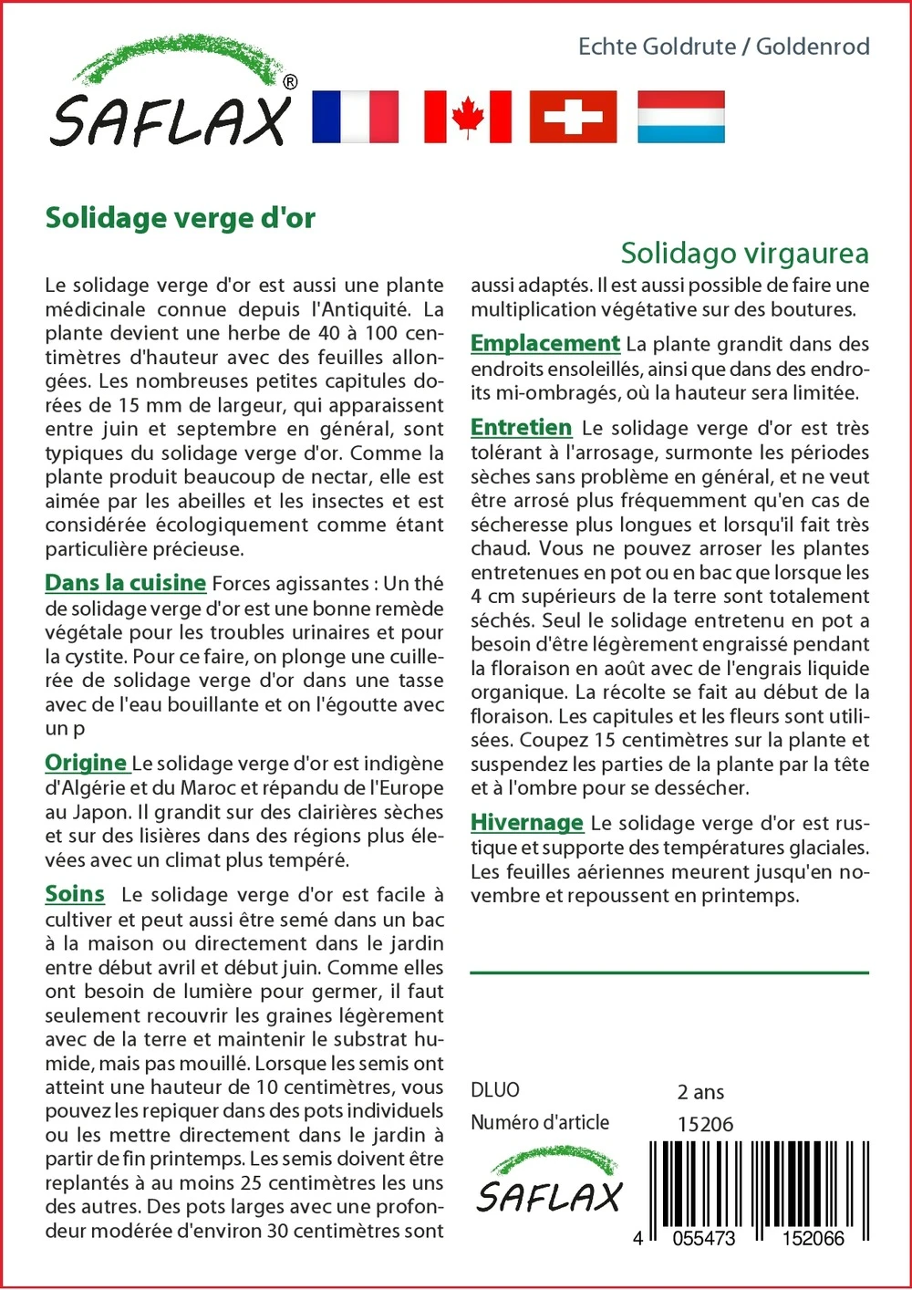 Kit De Culture - Solidage Verge D'or - 100 Graines - Solidago Virgaurea 5 Kit De Culture - Solidage Verge D'or - 100 Graines - Solidago Virgaurea â Image 3