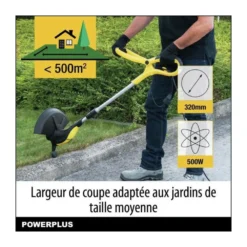 Coupe-bordure électrique Powerplus Powxg30033 - 500 W, 320 Mm ø, Jardinage Outillage, Coupe-herbe & Coupe-bordures Pour Votre 9 Coupe-bordure électrique Powerplus Powxg30033 - 500 W, 320 Mm ø, Jardinage Outillage, Coupe-herbe & Coupe-bordures Pour Votre -Seve Nature Soldes Boutique 644acde50af2c9.20548010