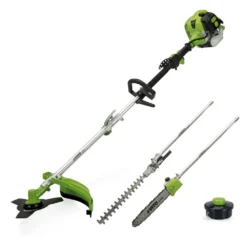 Débroussailleuse Thermique 4en1 33 Cm³ Taille Haies Coupe Bordures Elagueuse Vito