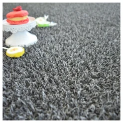 Gazon Synthétique Happy Party - Couleur Gris Foncé - Classé Feu - 20mm - 2m X 25ml