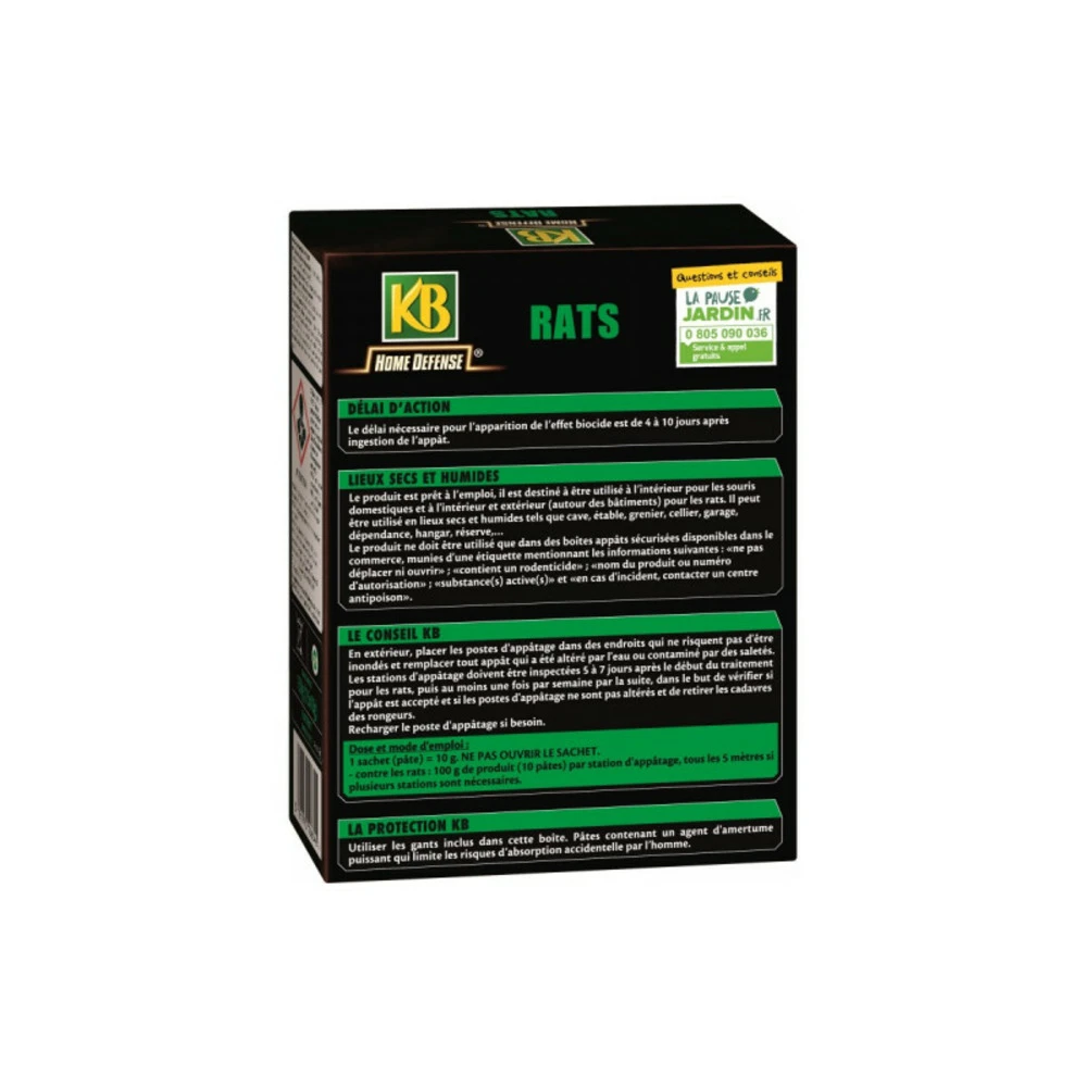 Rats Pâtes Kb Home Defense - 15 Pâtes 4 Rats Pâtes Kb Home Defense - 15 Pâtes – Image 2