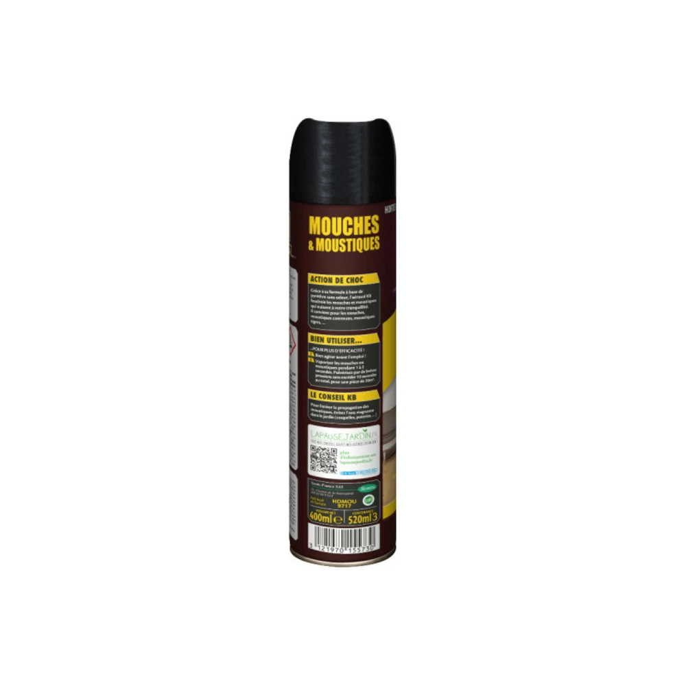 Insecticide Mouches Et Moustiques Kb Home Defense - Aérosol 400ml 4 Insecticide Mouches Et Moustiques Kb Home Defense - Aérosol 400ml – Image 2