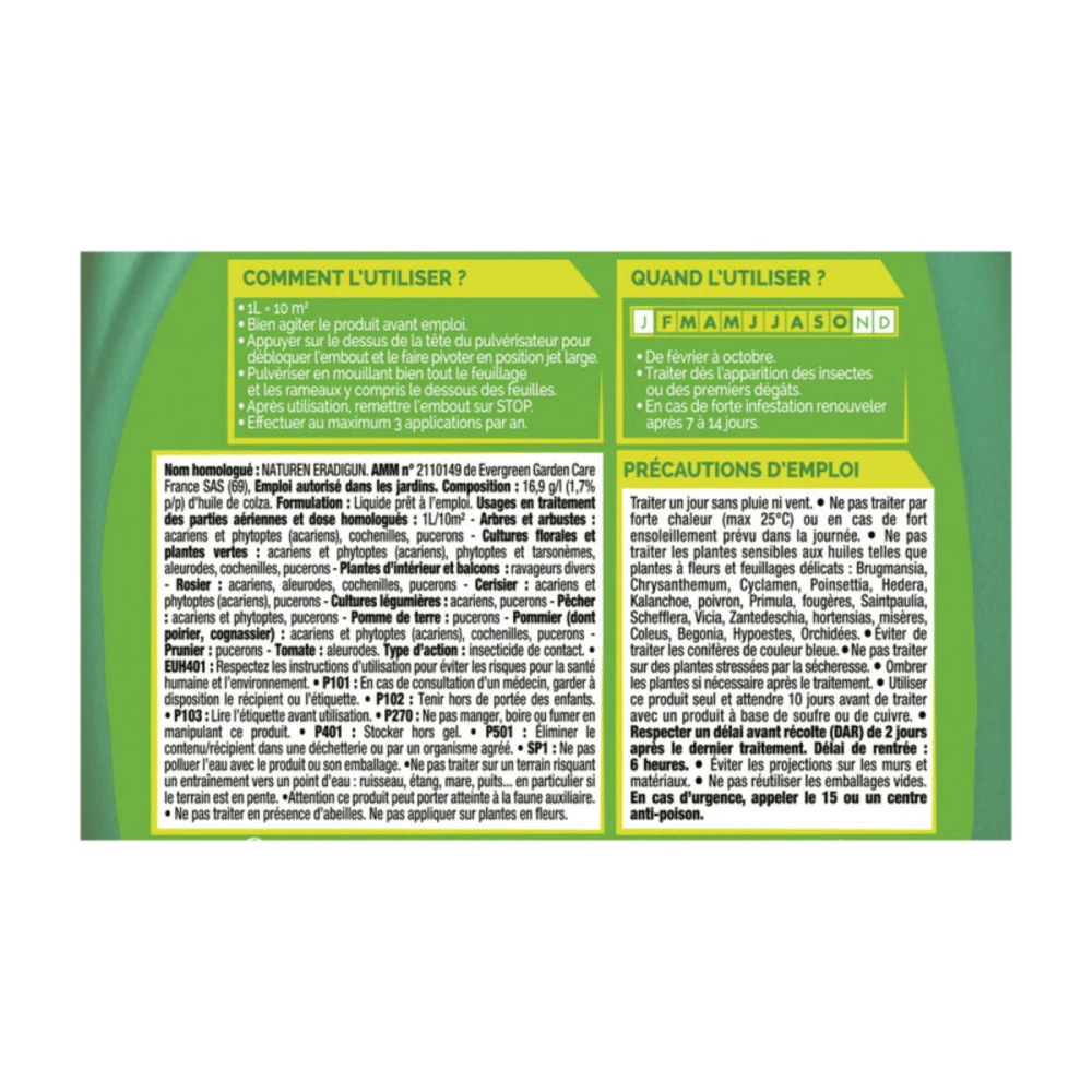 Insecticide Polyvalent Fertiligène - 800ml 4 Insecticide Polyvalent Fertiligène - 800ml – Image 2