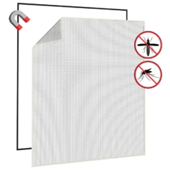 VIDAXL Moustiquaire Magnétique Pour Fenêtres Blanc 130x150 Cm 11 VIDAXL Moustiquaire Magnétique Pour Fenêtres Blanc 130x150 Cm -Seve Nature Soldes Boutique 648b47430977d9.38770534