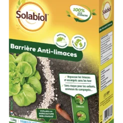 Solabiol Sobarpot15 | Barriere Anti-limaces & Escargots| 1,5 Kg | Utilisable En