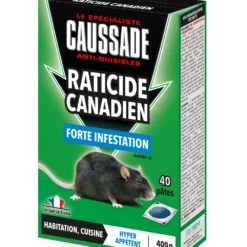 Carpt400 Raticide Canadien Forte Infestation Appât Prêt à L'emploi Nou